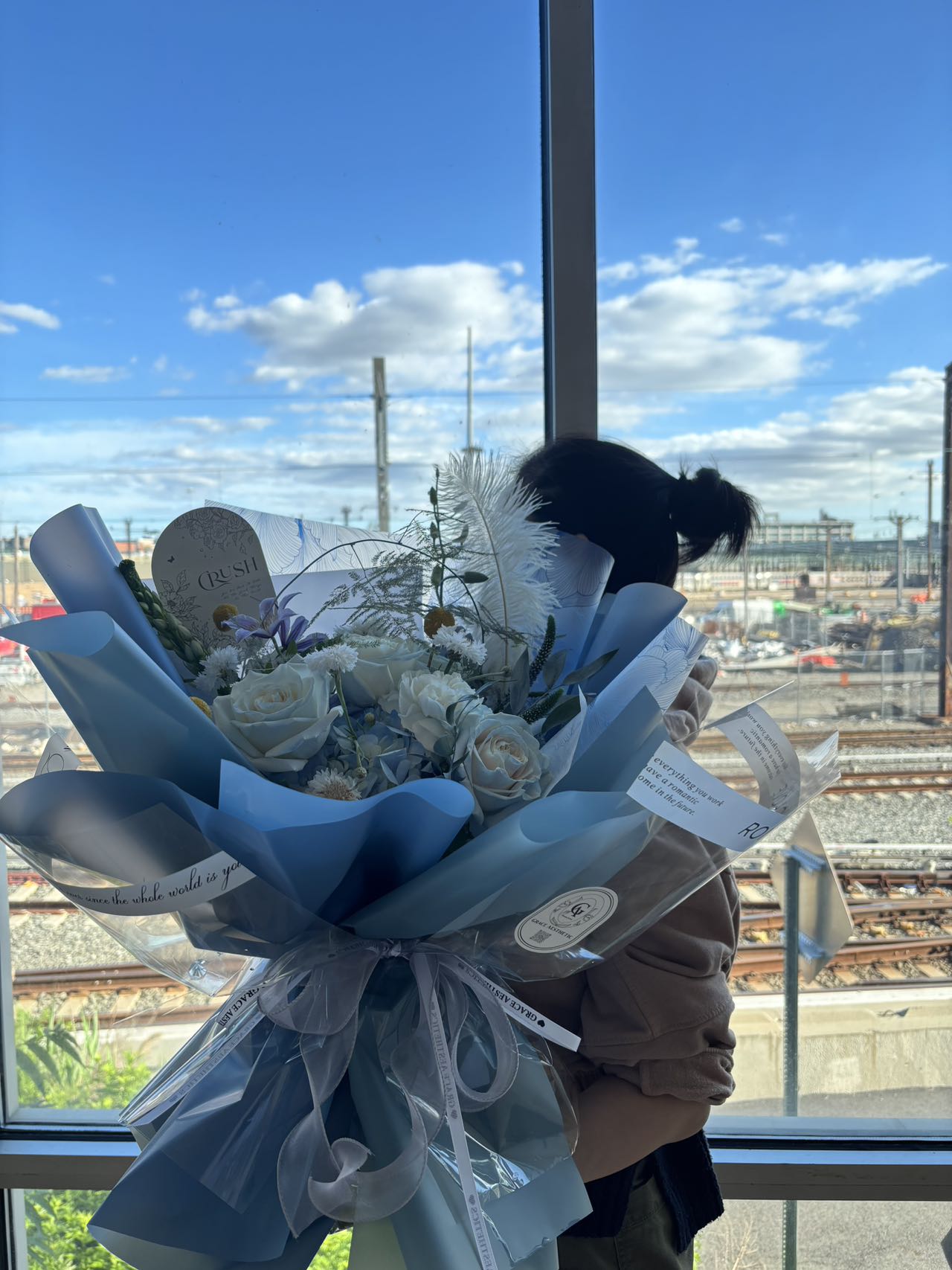 French Blues Natural Style Bouquet