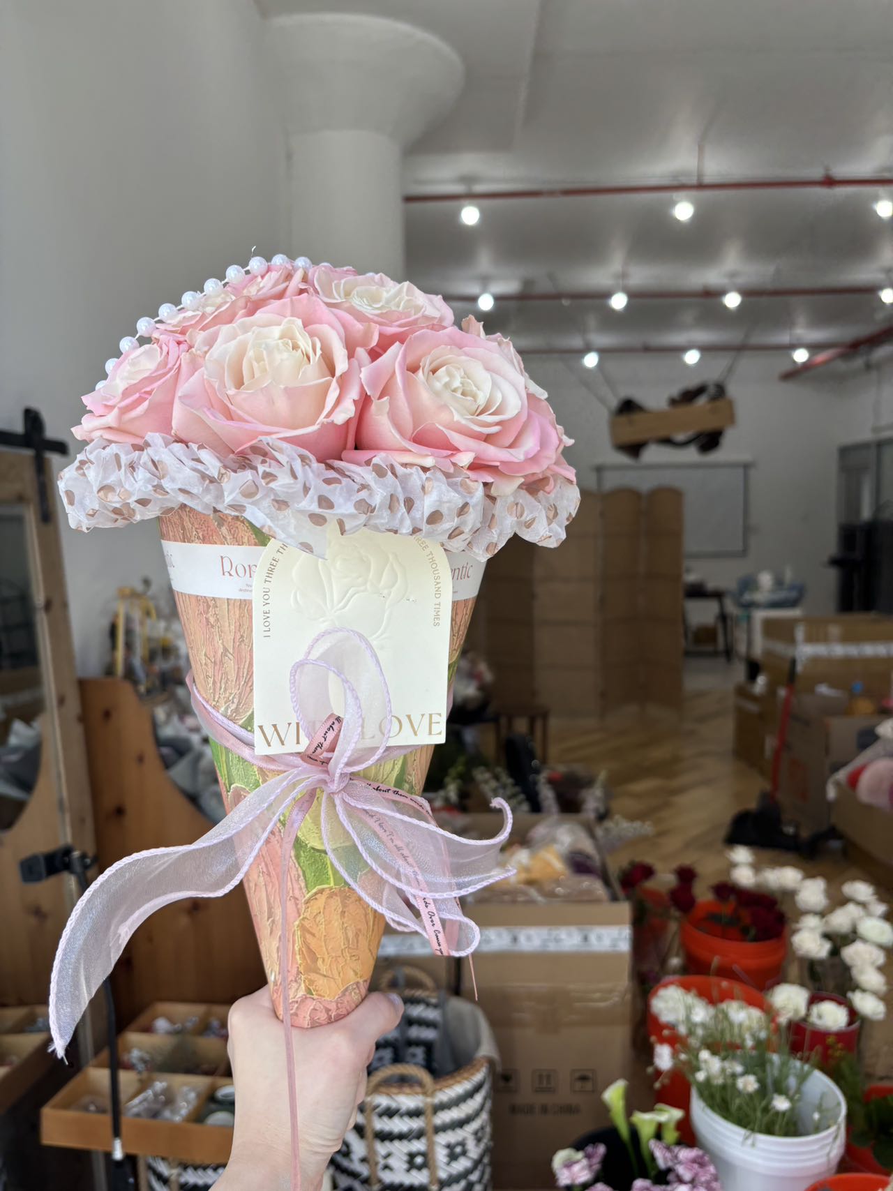 Summer Ice Cream Gradient Rose Bouquet