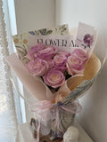 Purple Garden Oil Painting Courtyard Rose Bundle