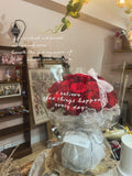 (Love You) Princess chiffon classical red rose bouquet