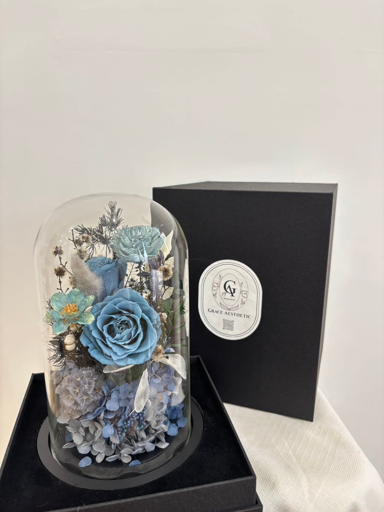 Van Gogh's Starry Sky Eternal Flower Glass Cover